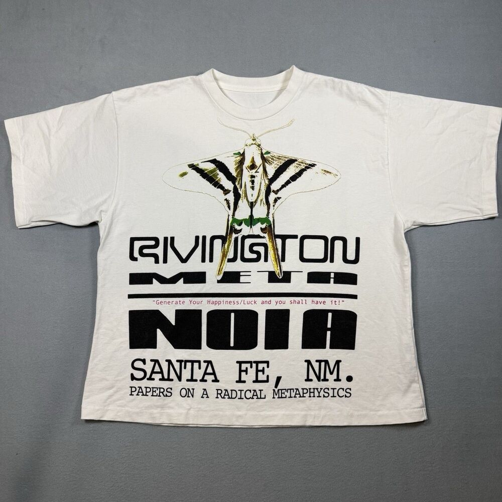 Rivington Roi Rebis RRR123 Metanoia Santa Fe Graphic T-Shirt Mens Medium White